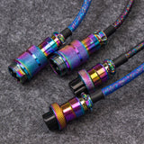 Keychron Premium Coiled Aviator USB Cable | Type-C + Usb-A Adapter | Detachable Aviator Connector | 108 Cm image 4