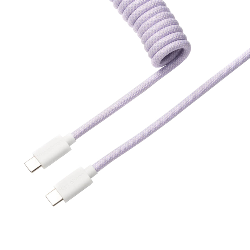 Keychron Coiled Aviator Cable Light Purple/Straight