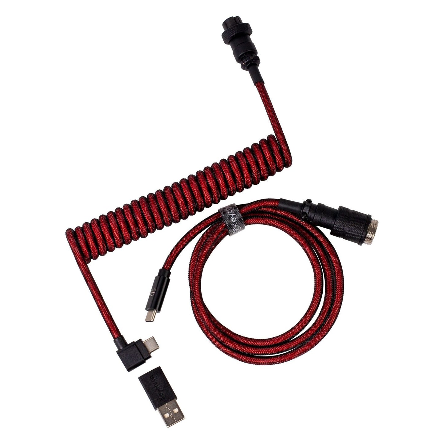 Keychron Coiled Aviator Cable Red image 3