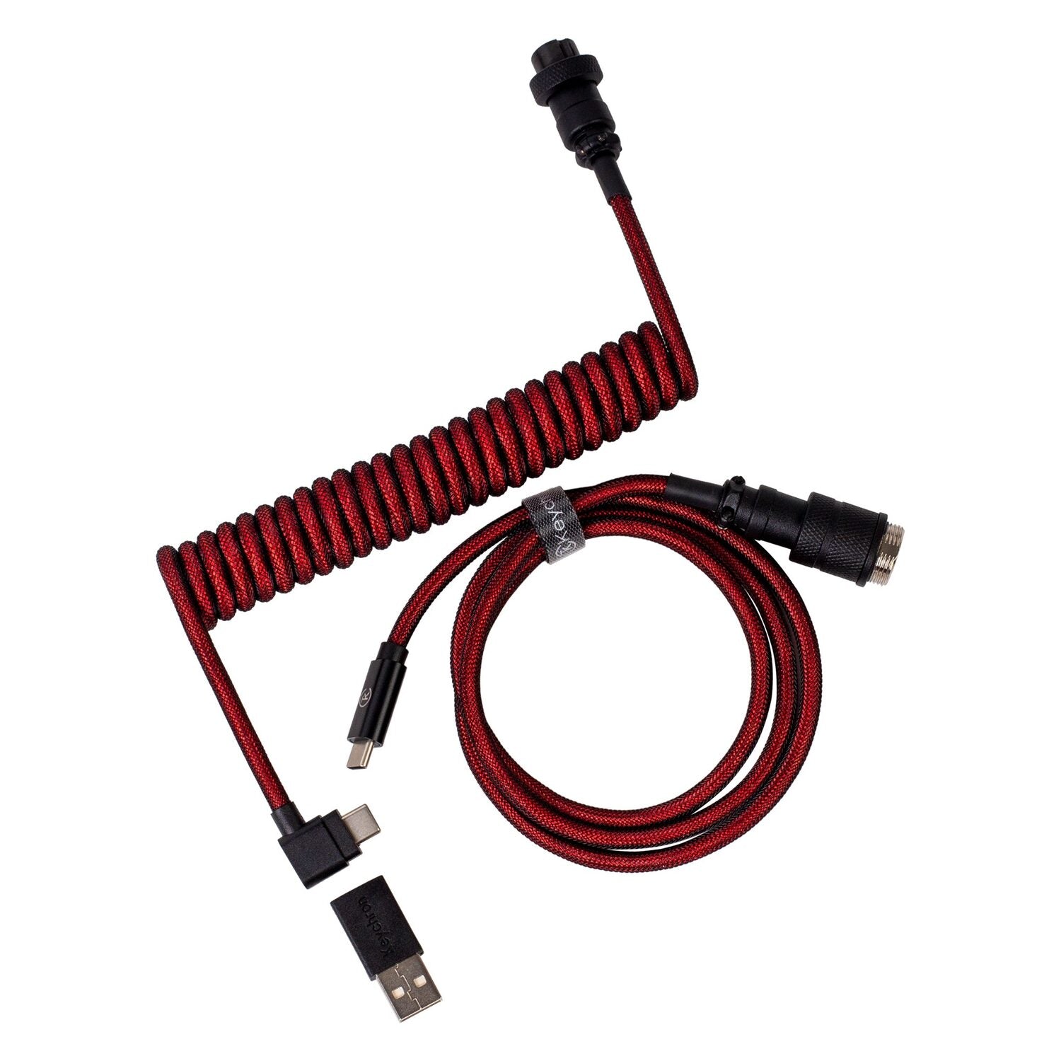 Keychron Coiled Aviator Cable Red image 3