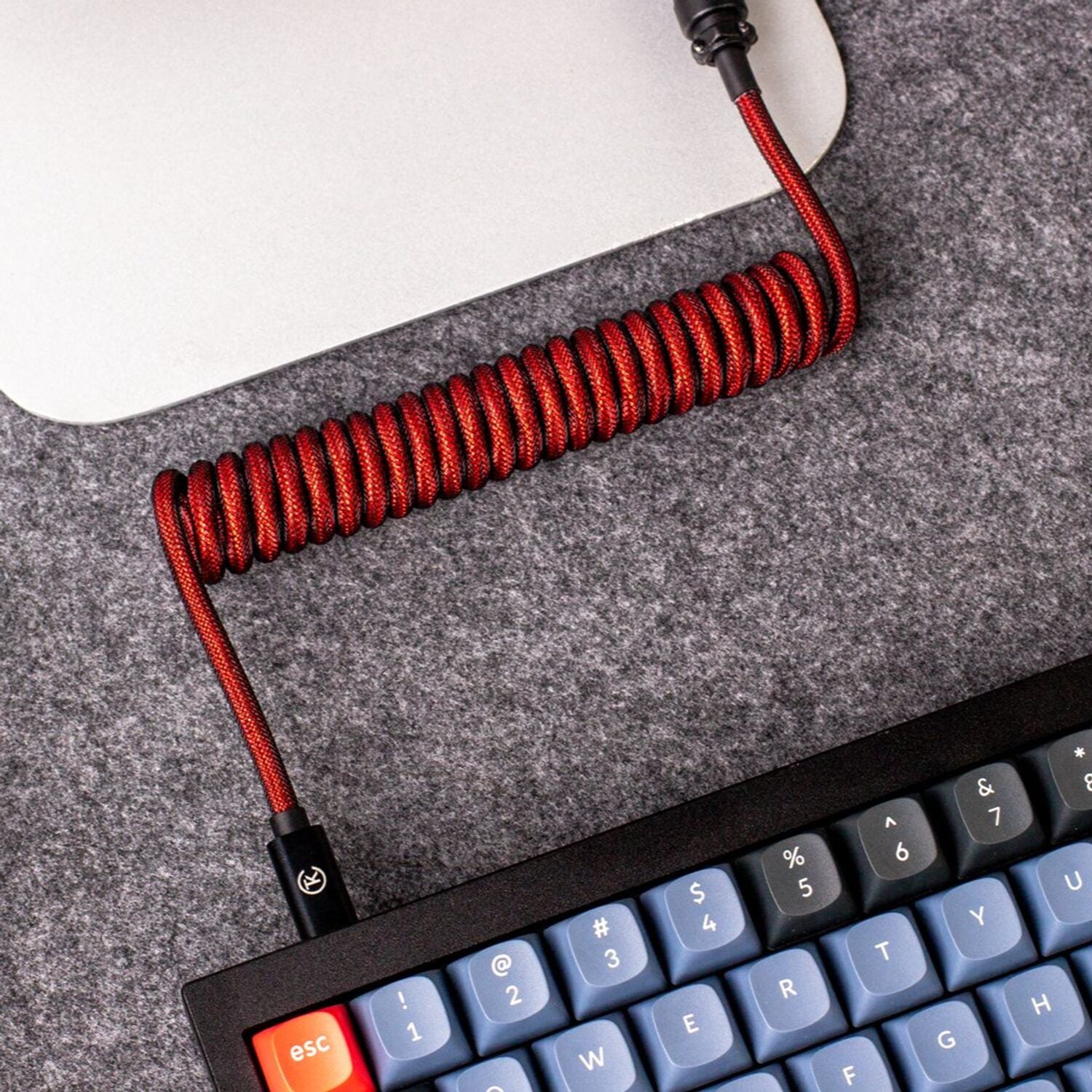Keychron Coiled Aviator Cable Red image 5