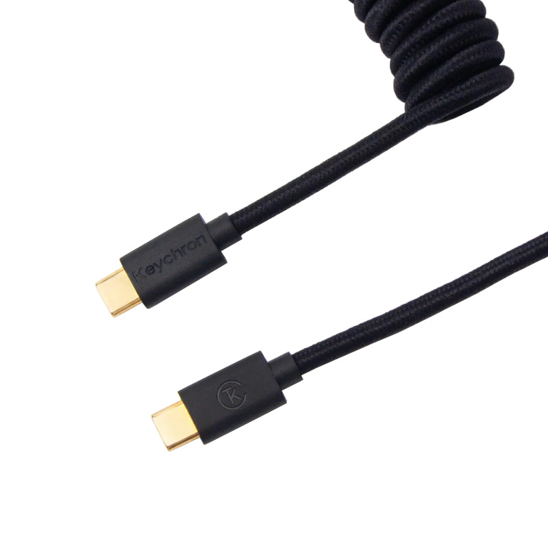 Keychron Coiled Aviator Cable Black/Straight