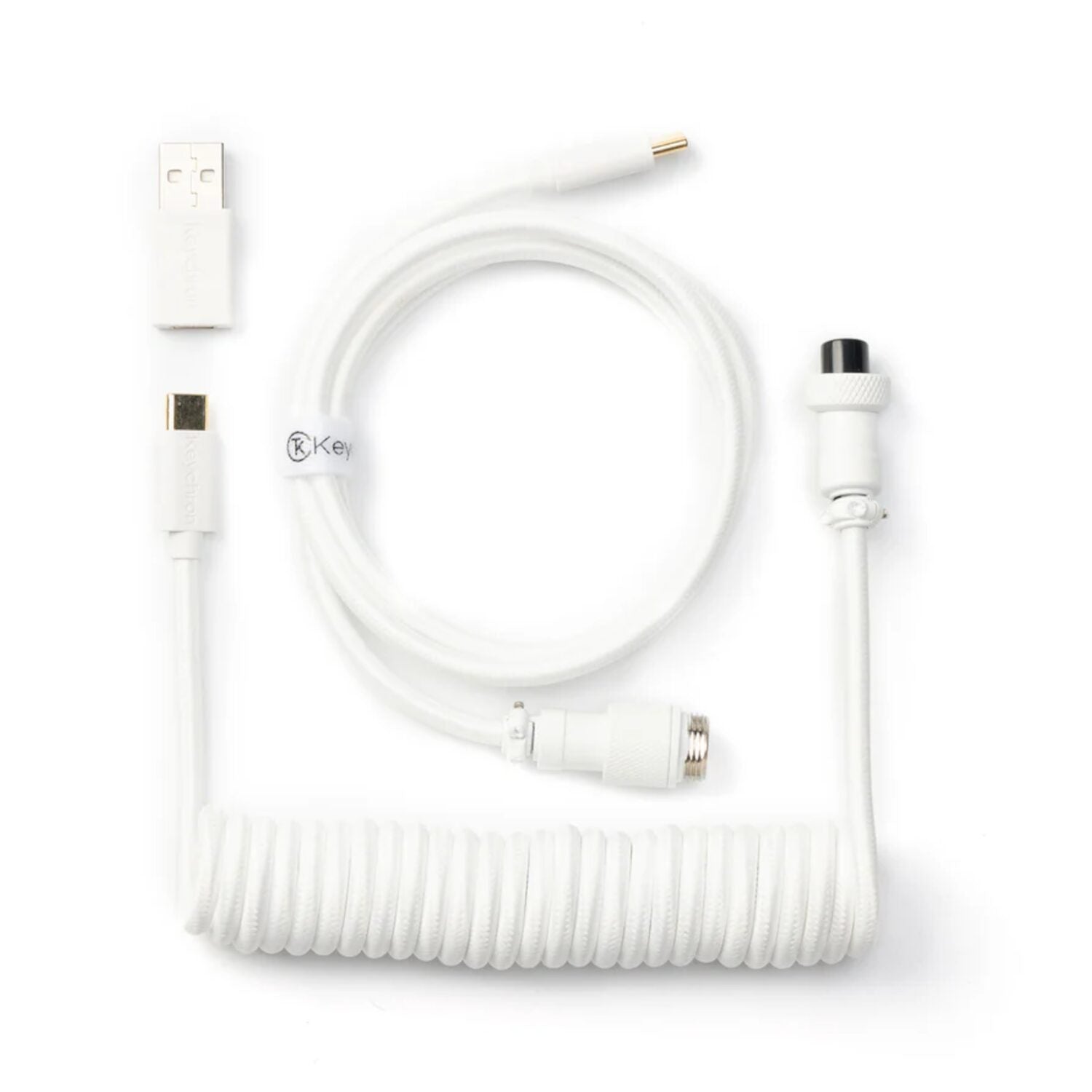 Keychron Coiled Aviator White Cable image 2