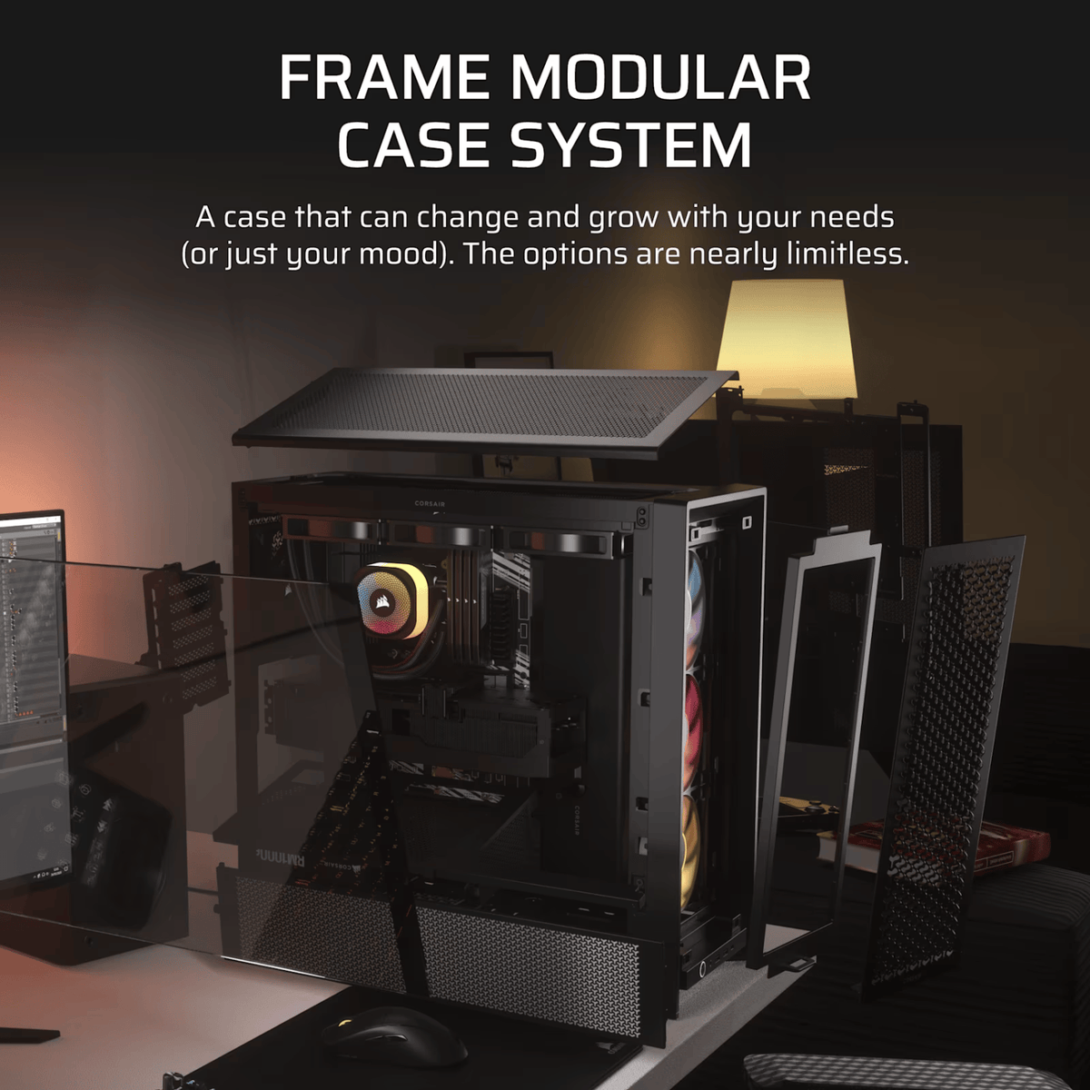 Corsair Frame 4000D RS ARGB Modular Mid-Tower PC Case Black image 4