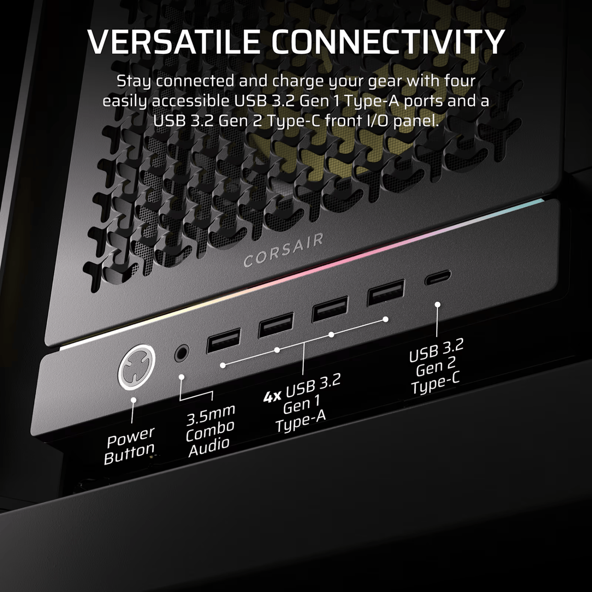 Corsair Frame 5000D RS High-Airflow Mid-Tower PC Case Black image 4