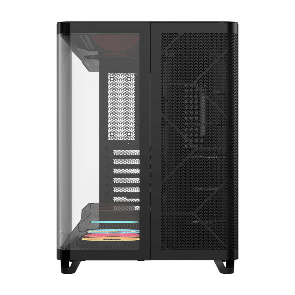 Corsair Air 5400 Lx-R RGB Icue Link Triple Chamber Mid-Tower PC Case Black image 2