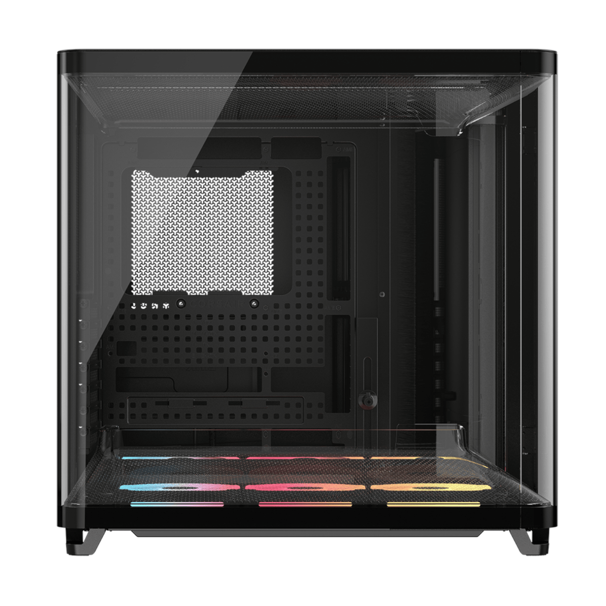 Corsair Air 5400 Lx-R RGB Icue Link Triple Chamber Mid-Tower PC Case Black image 3