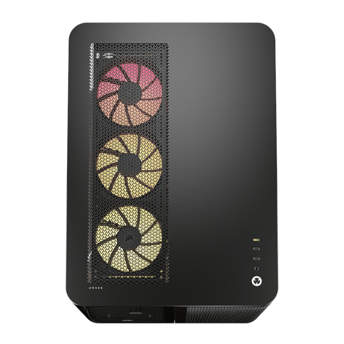 Corsair Air 5400 Lx-R RGB Icue Link Triple Chamber Mid-Tower PC Case Black image 4