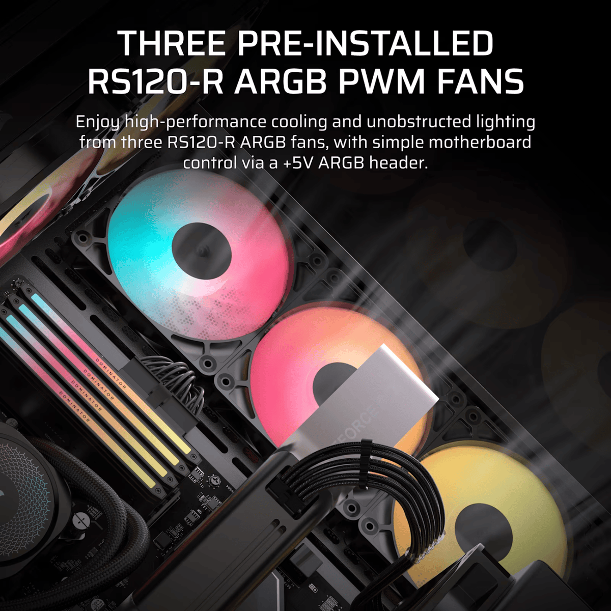 Corsair 3500X Rs-R ARGB Mid-Tower PC Case Black image 3