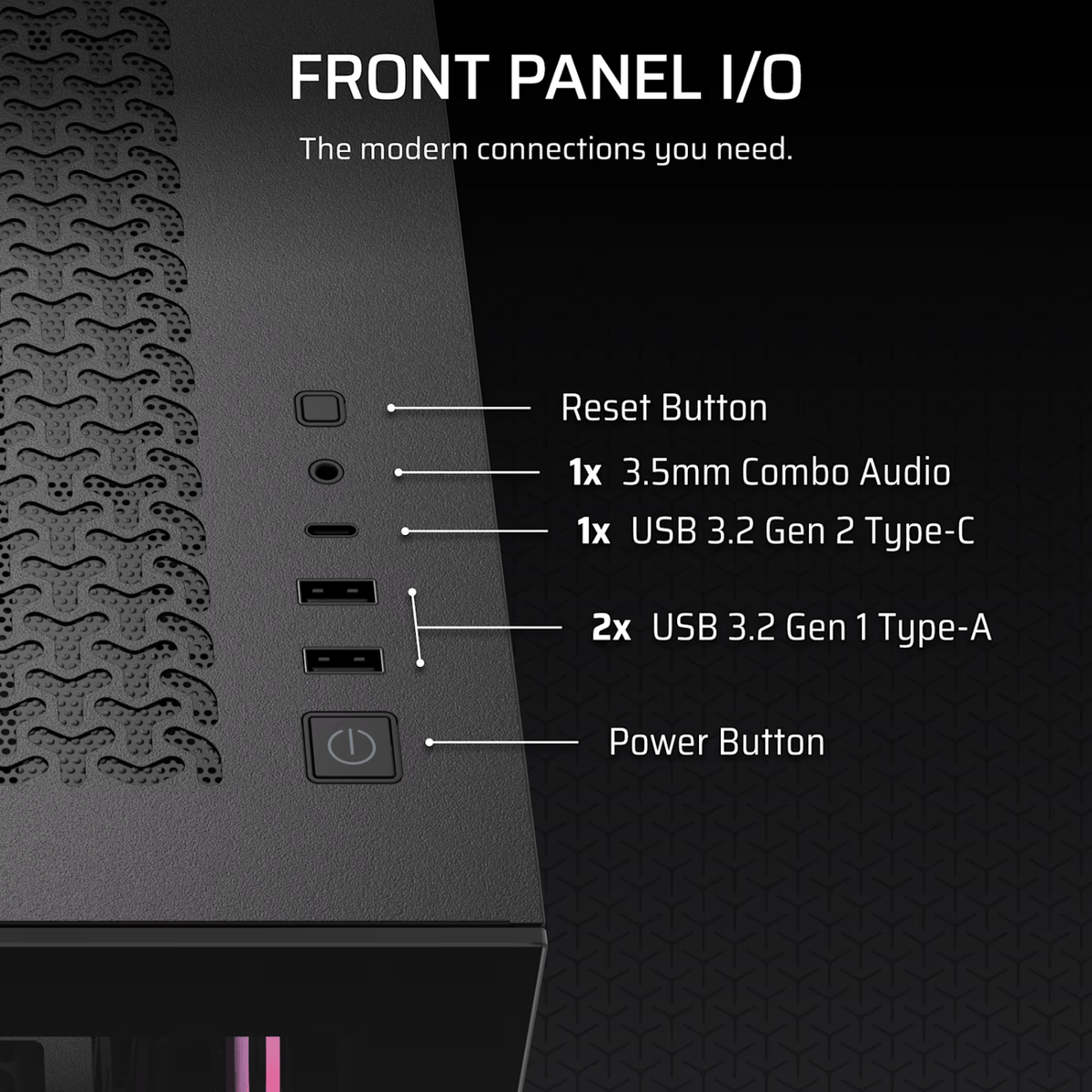 Corsair 3500X Rs-R ARGB Mid-Tower PC Case Black image 4