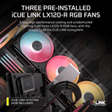 Corsair 3500X Lx-R RGB Icue Link Mid-Tower PC Case Black image 3