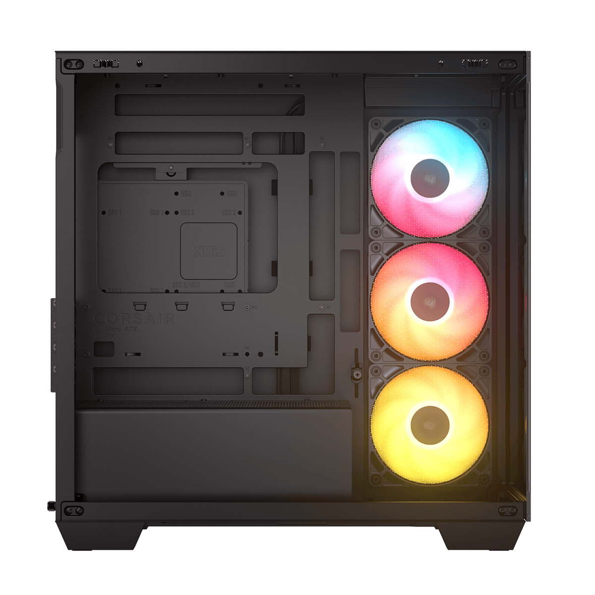 Corsair 2800X Rs-R ARGB Micro-Atx PC Case Black image 3