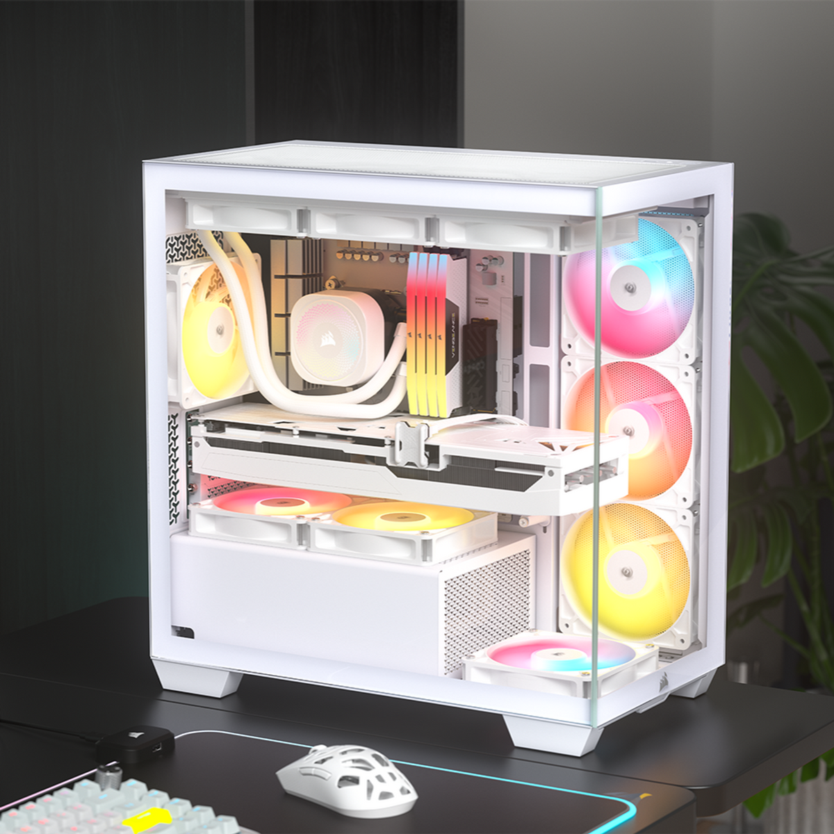 Corsair 2800X Rs-R ARGB Micro-Atx PC Case – White image 6
