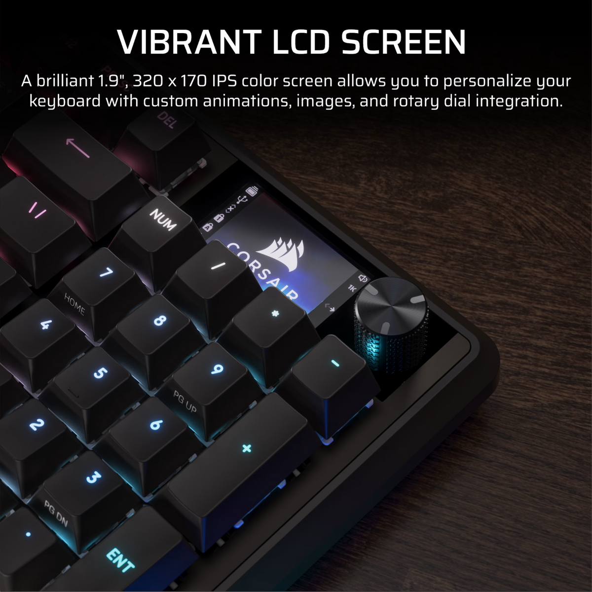Corsair Vanguard 96 Mechanical Gaming Keyboard, Corsair Mlx Plasma Black image 4