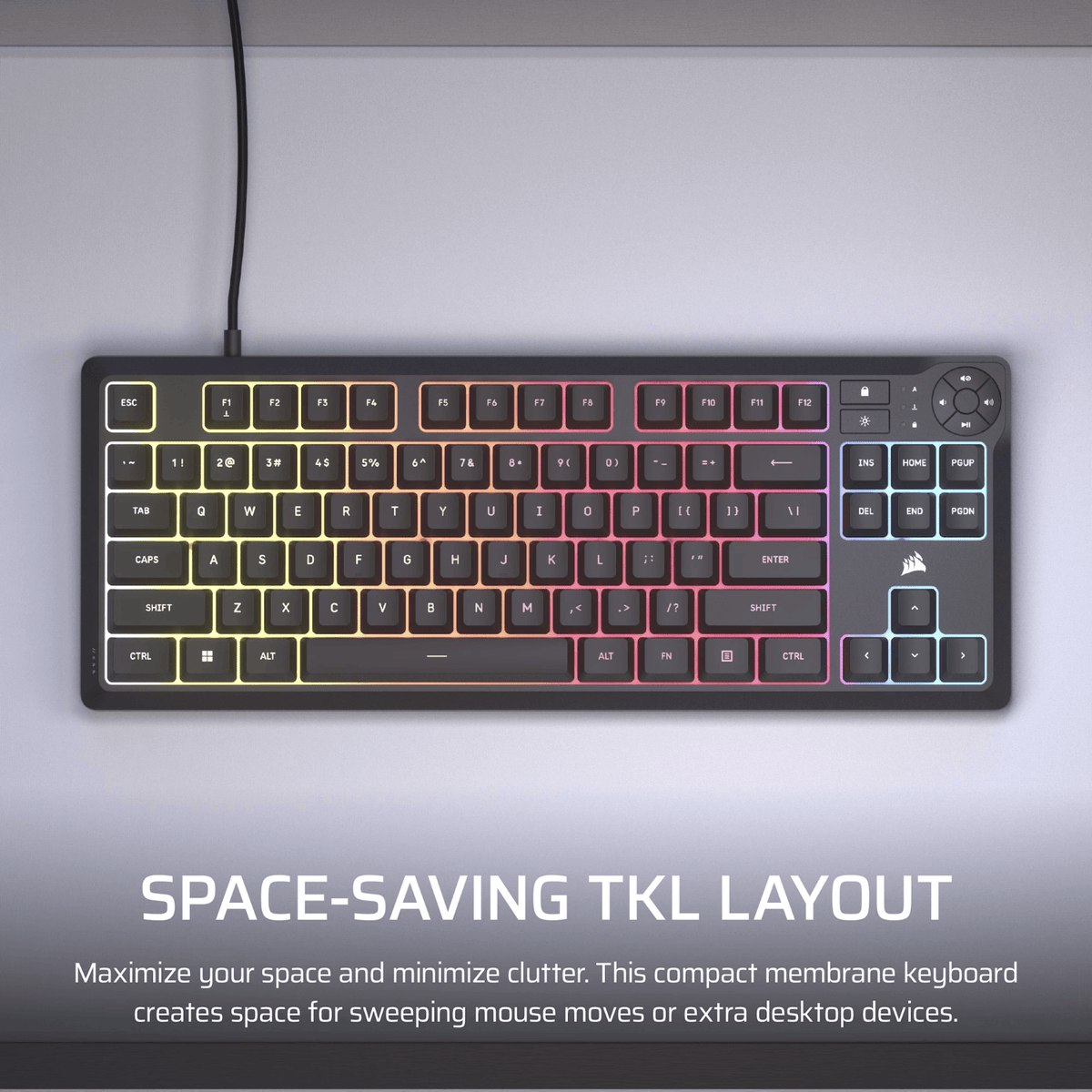 Corsair K55 Core Tkl RGB Gaming Keyboard image 3
