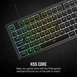 Corsair K55 Core RGB Gaming Keyboard Black image 2