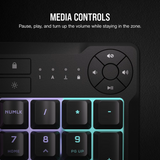 Corsair K55 Core RGB Gaming Keyboard Black image 3