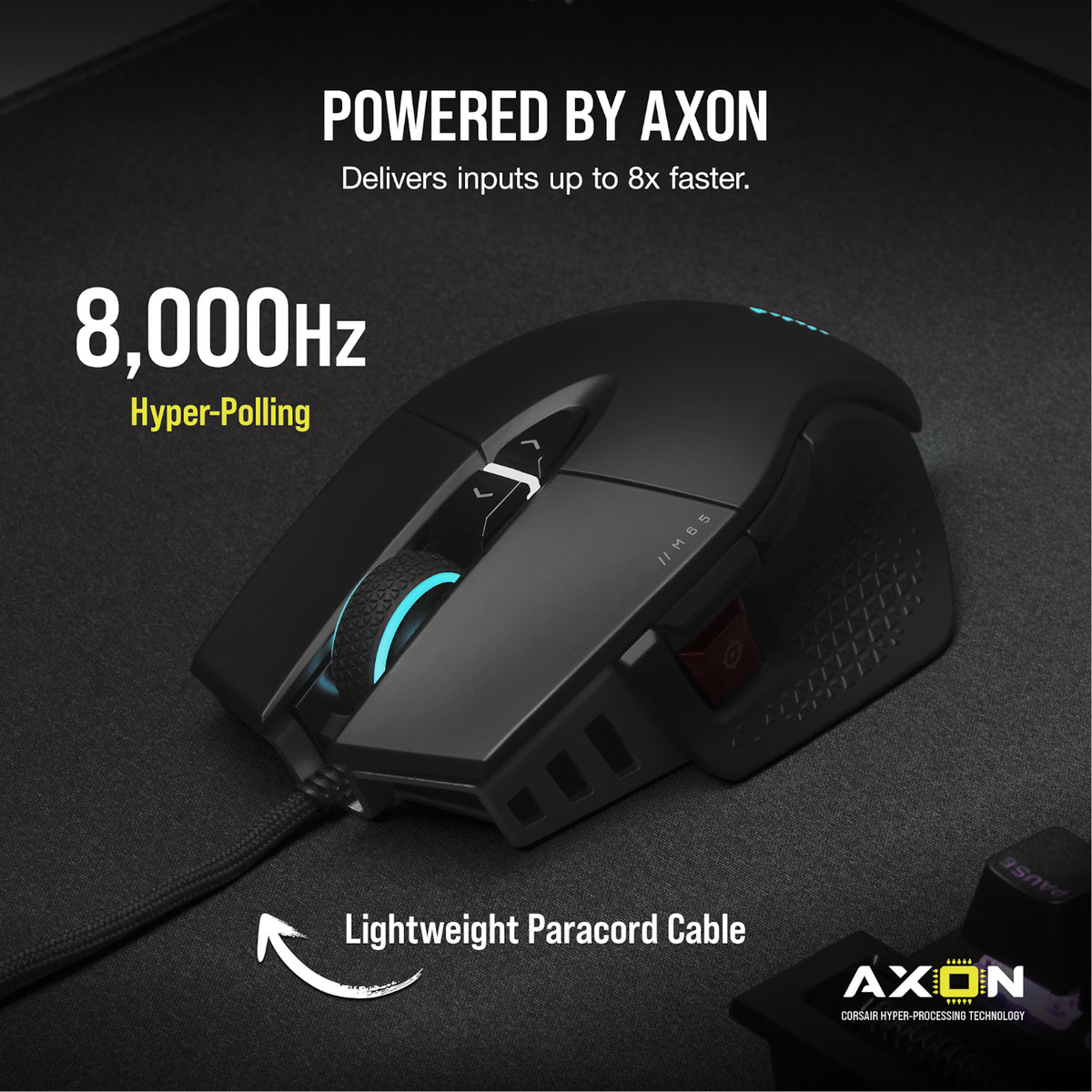 Corsair M65 RGB Ultra Tunable Fps 26000 DPI Gaming Mouse Black image 4