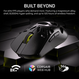 Corsair Sabre V2 Pro Wireless Magnesium Alloy 33000 DPI Gaming Mouse – Black image 4