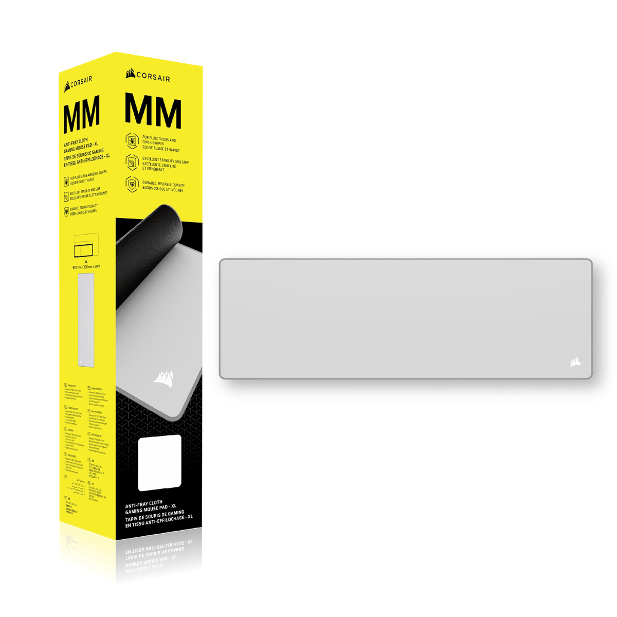 Corsair MM Anti-Fray Cloth Gaming Mouse Pad Xl Gray image 6