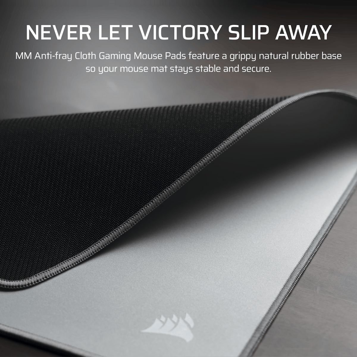 Corsair MM Anti-Fray Cloth Medium Gaming Mouse Pad – Gray image 4