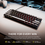 Corsair Clipper Pro Mini 60 Hall Effect Gaming Keyboard Black image 2