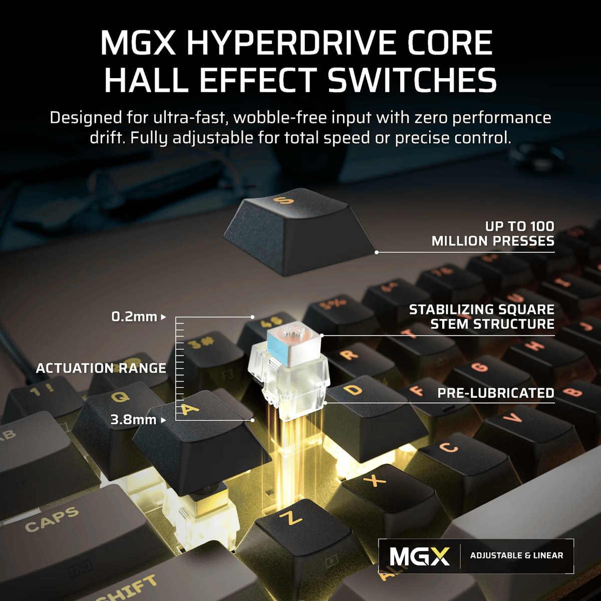 Corsair Clipper Pro Mini 60 Hall Effect Gaming Keyboard Black image 3