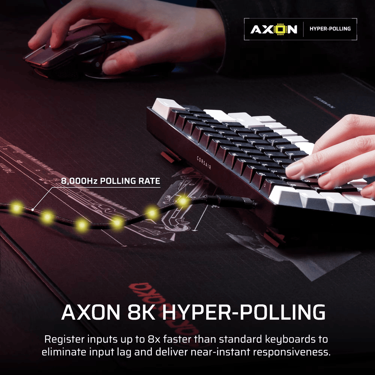 Corsair Clipper Pro Mini 60 Hall Effect Gaming Keyboard Black image 6