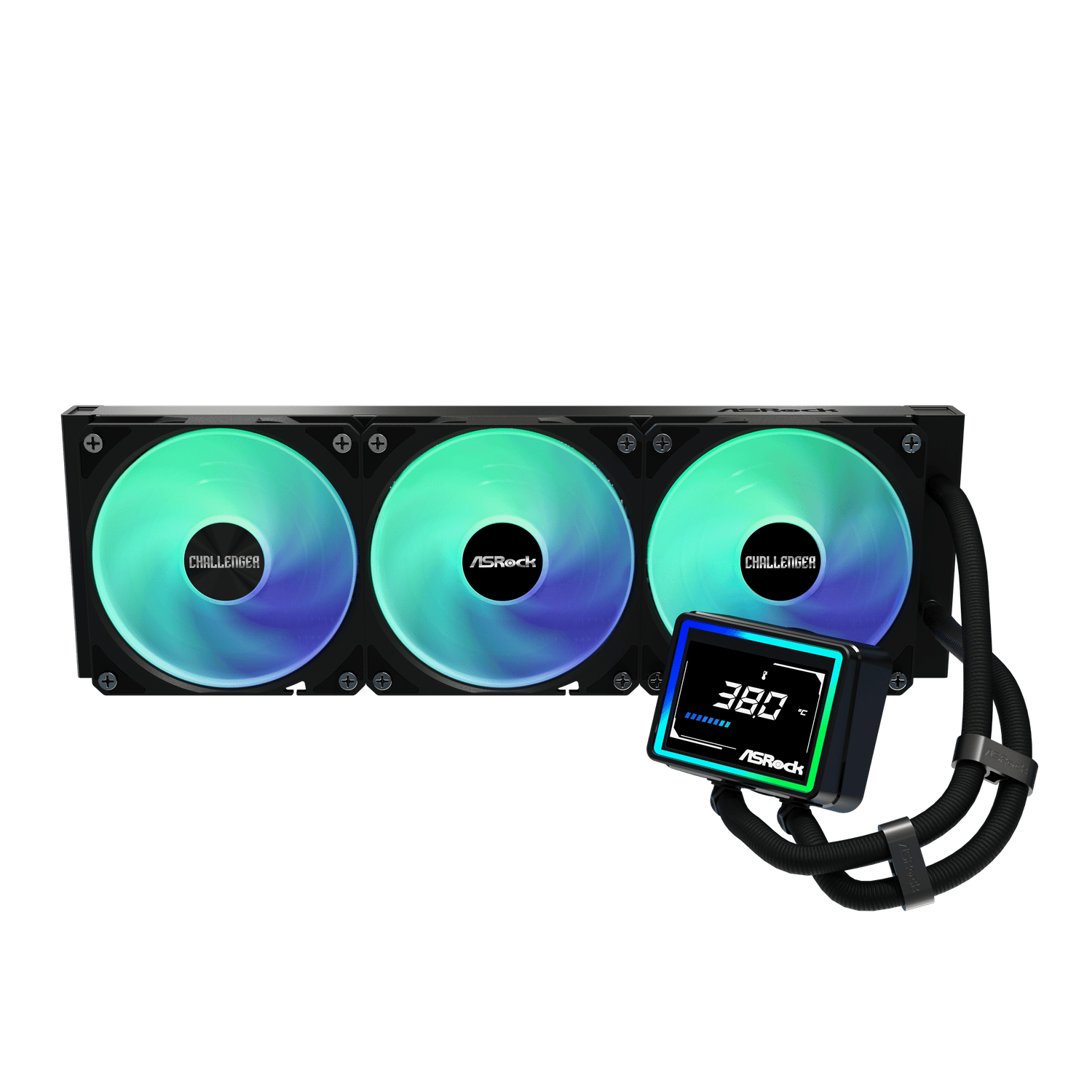 Asrock Challenger 360 Digital Aio Liquid Cooler Black image 2