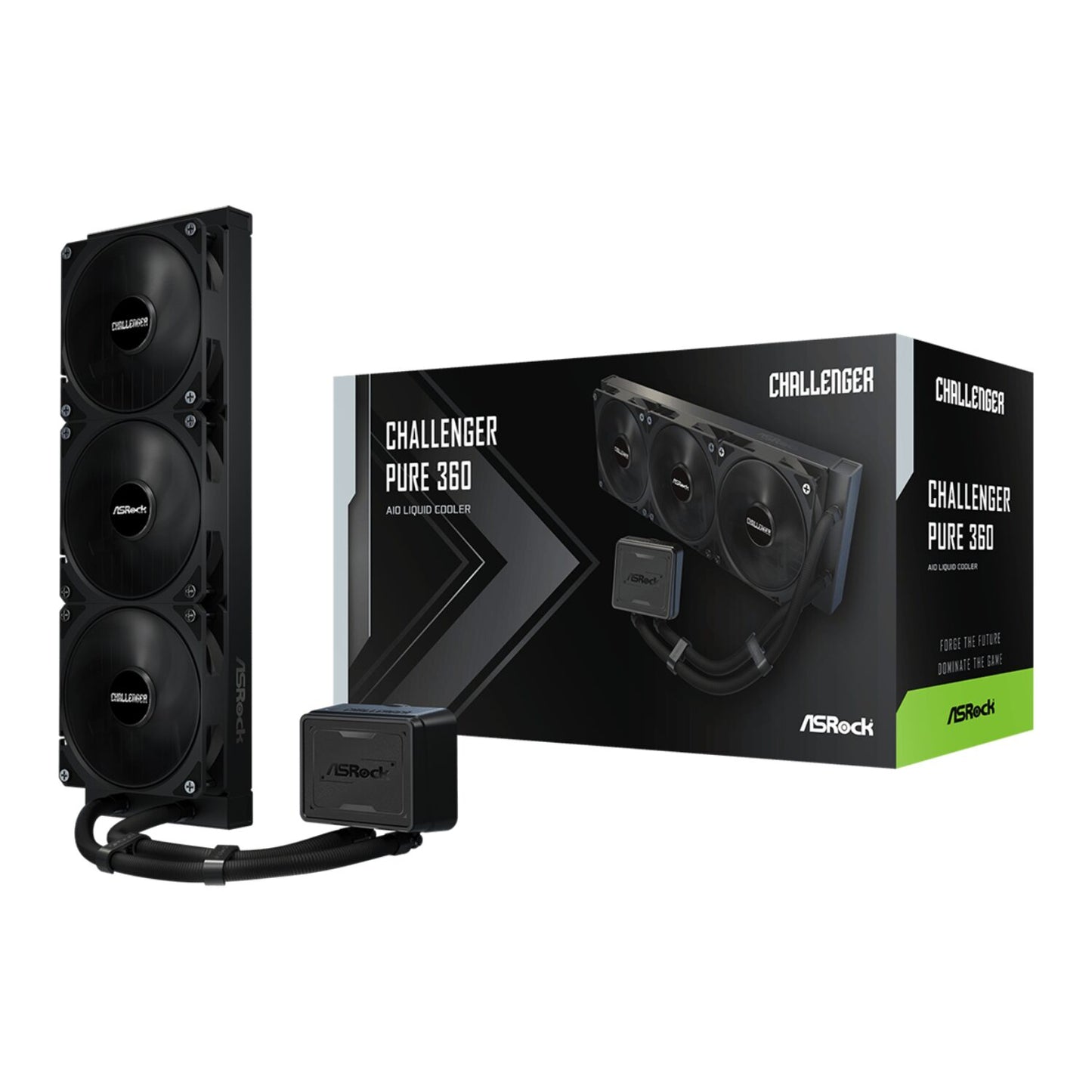 Asrock Challenger Pure 360 Aio Liquid Cooler Black