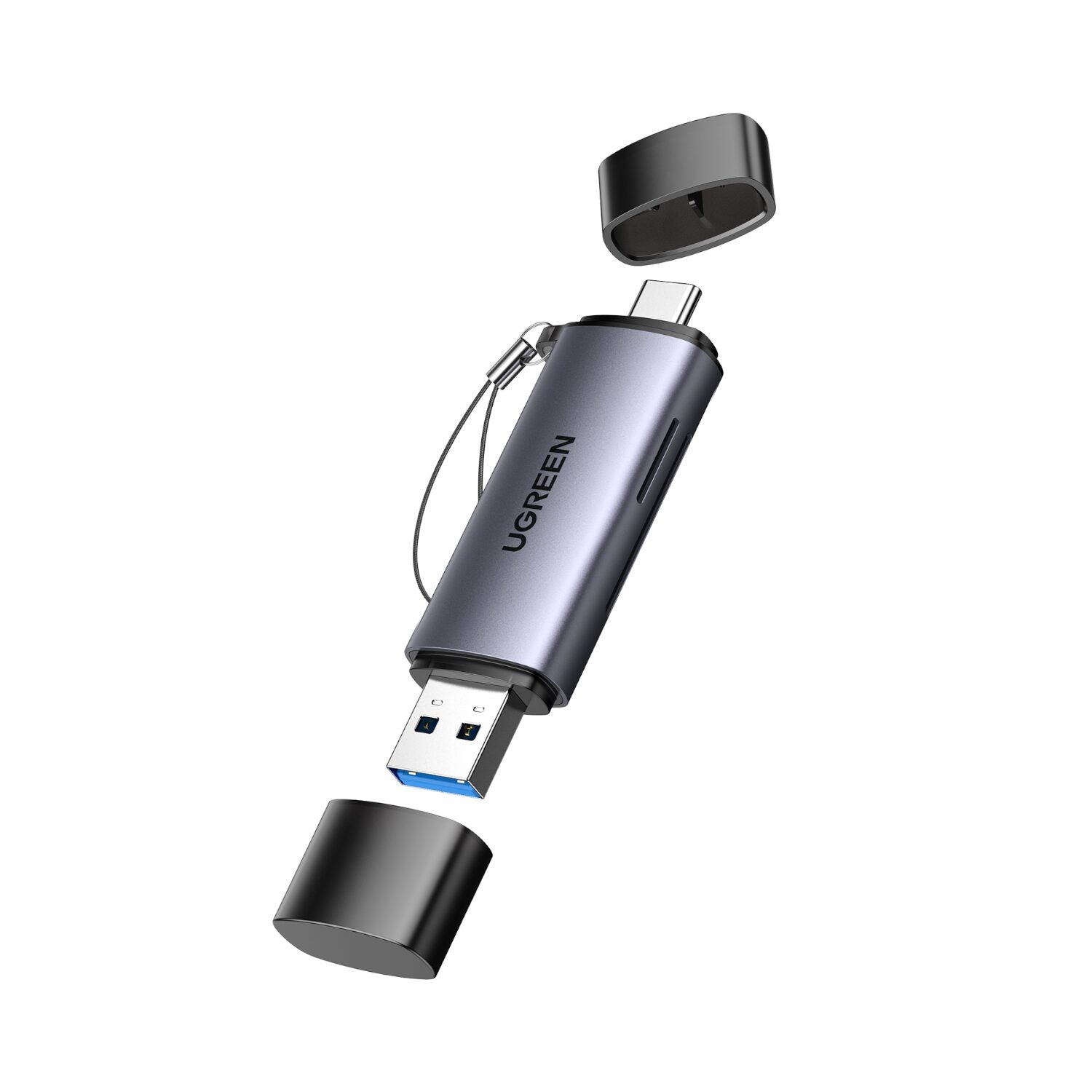 Ugreen 2-IN-1 Otg Card Reader | Type-C | Usb-A Silver
