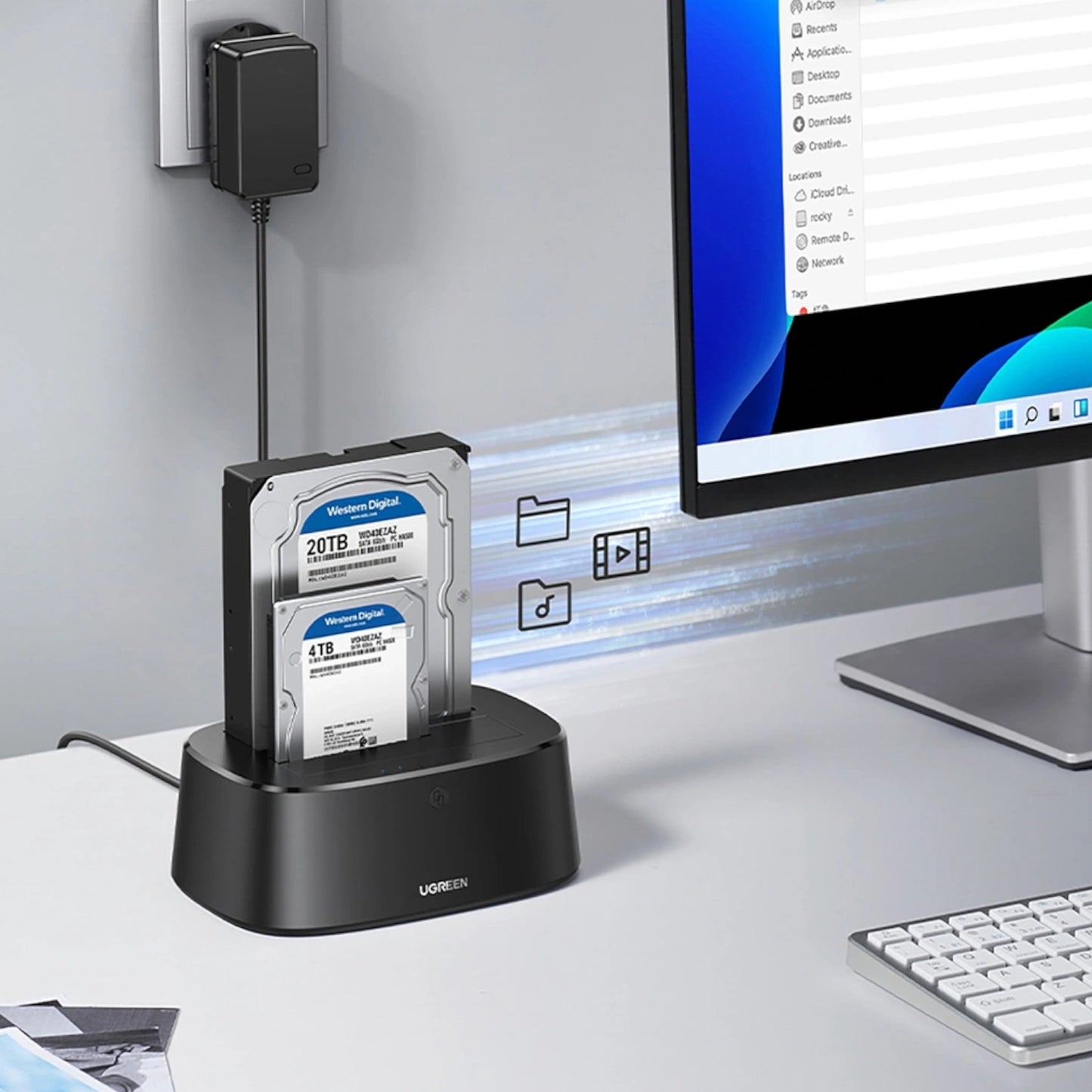 Ugreen CM198 3.5/2.5 Inch SATA Hdd/Sdd USB3.0 Docking Station image 3