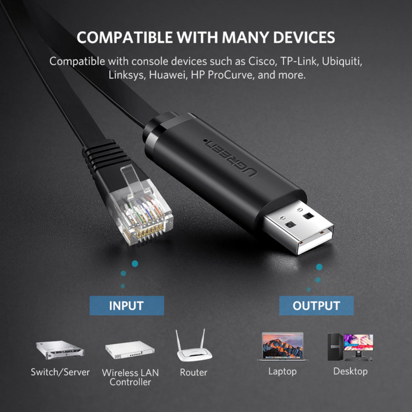 Ugreen Usb-A To RJ45 Console Cable 1.5M image 3