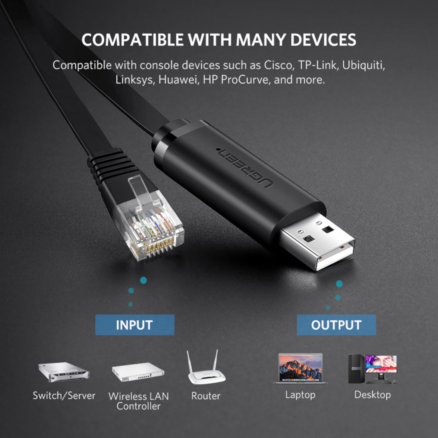 Ugreen Usb-A To RJ45 Console Cable 1.5M image 3