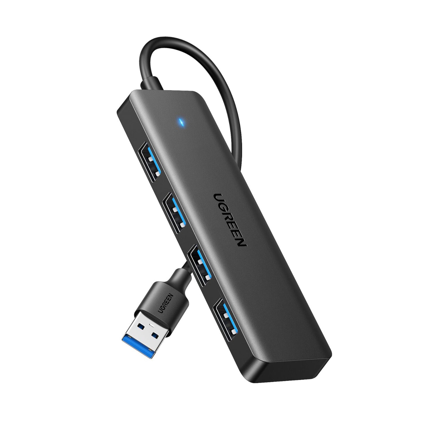 Ugreen 4-IN-1 USB 3.0 Hub High-Speed 5GBPS Data Transfer Grey