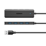 Ugreen 4-IN-1 USB 3.0 Hub High-Speed 5GBPS Data Transfer Grey image 3