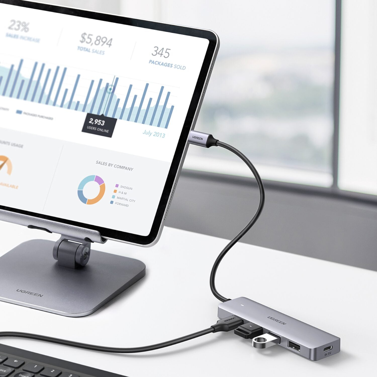 Ugreen 4-IN-1 Type-C Hub | USB 3.0 | Type-C image 4