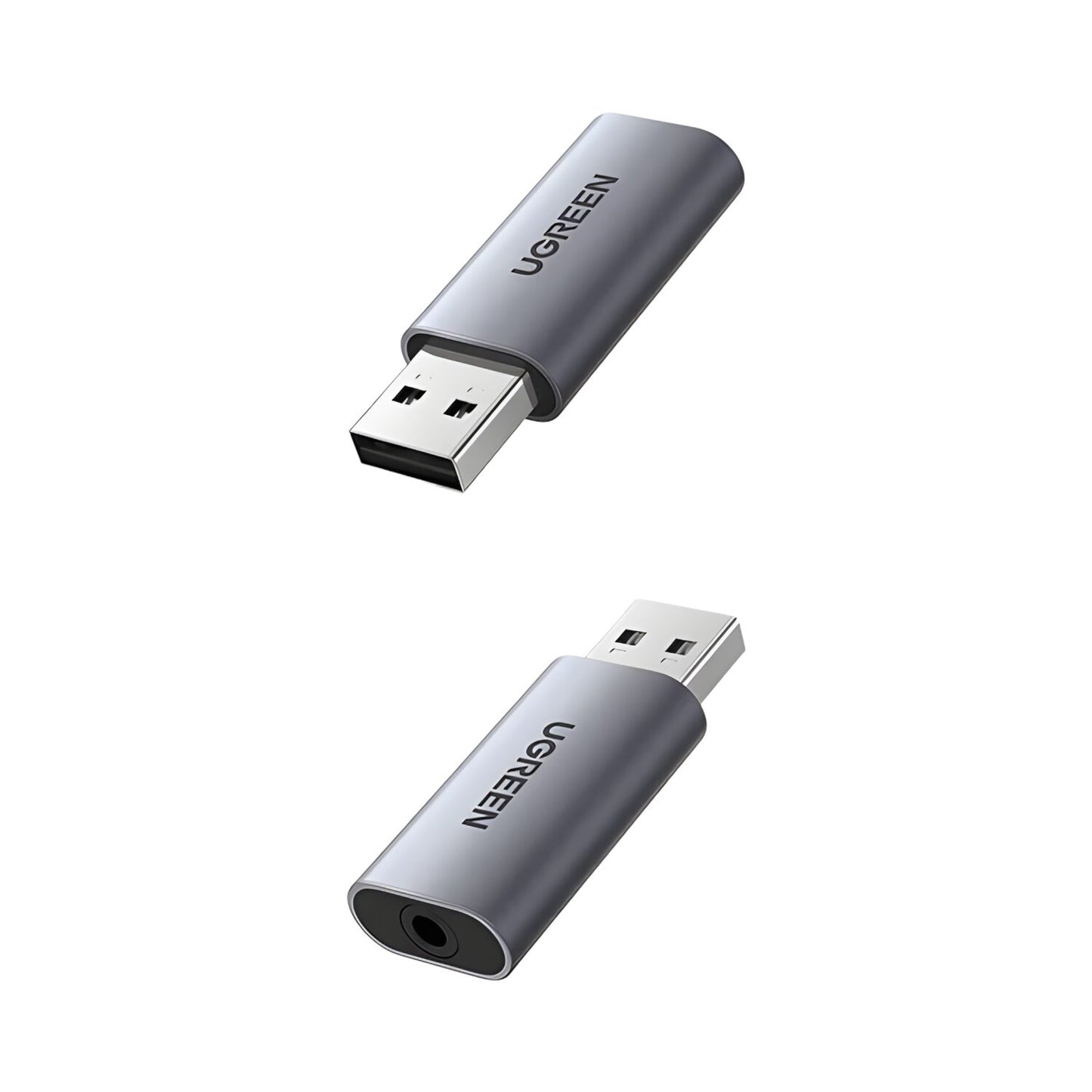 Ugreen Usb-A To 3.5MM Audio Jack External Sound Adapter Silver image 2