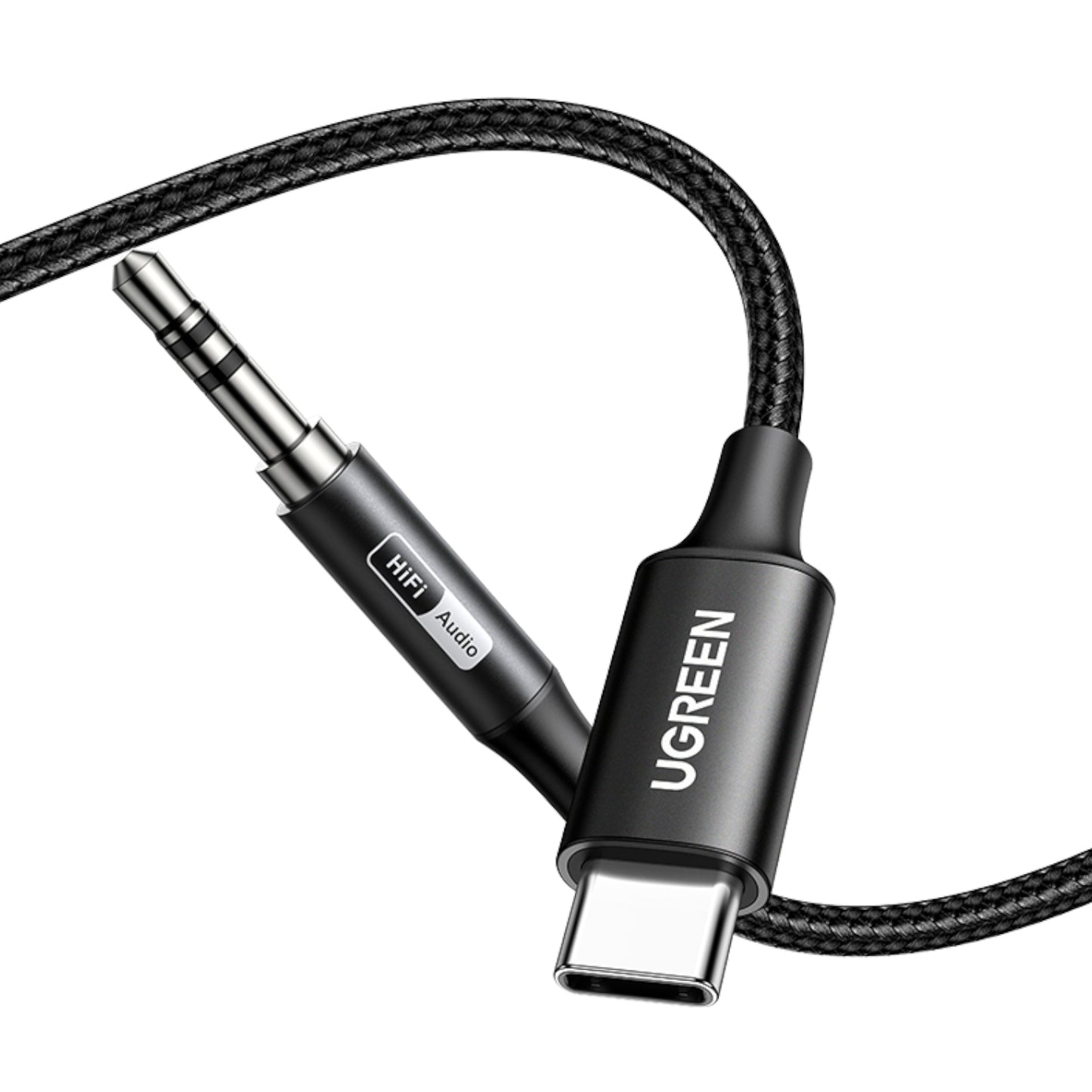 Ugreen USB Type-C To 3.5MM Aux Audio Cable 1M Black image 2