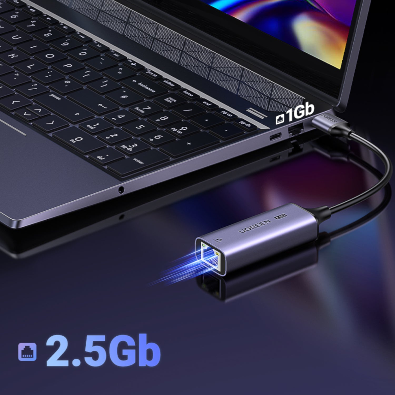 Ugreen Usb-A 3.2 Gen 1 To 2.5G Ethernet Adapter image 3