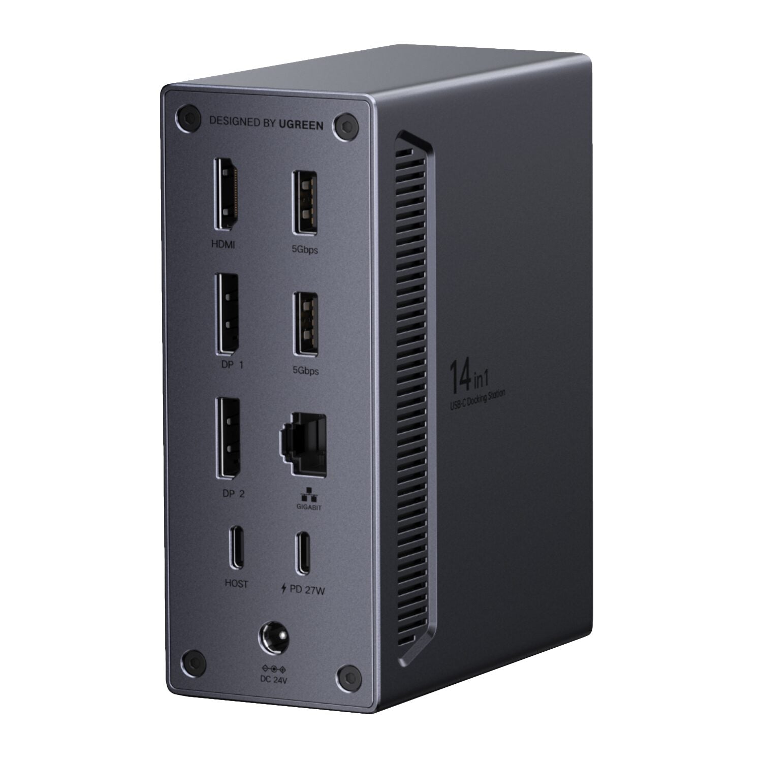 Ugreen 14-IN-1 USB Type-C To USB/2X HDMI/DP/RJ45 Docking Station image 2