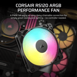 Corsair RS120 ARGB 120MM PWM Fan Black image 4