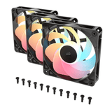 Corsair RS120-R ARGB 120MM PWM Reverse Fans Triple Pack Black image 2