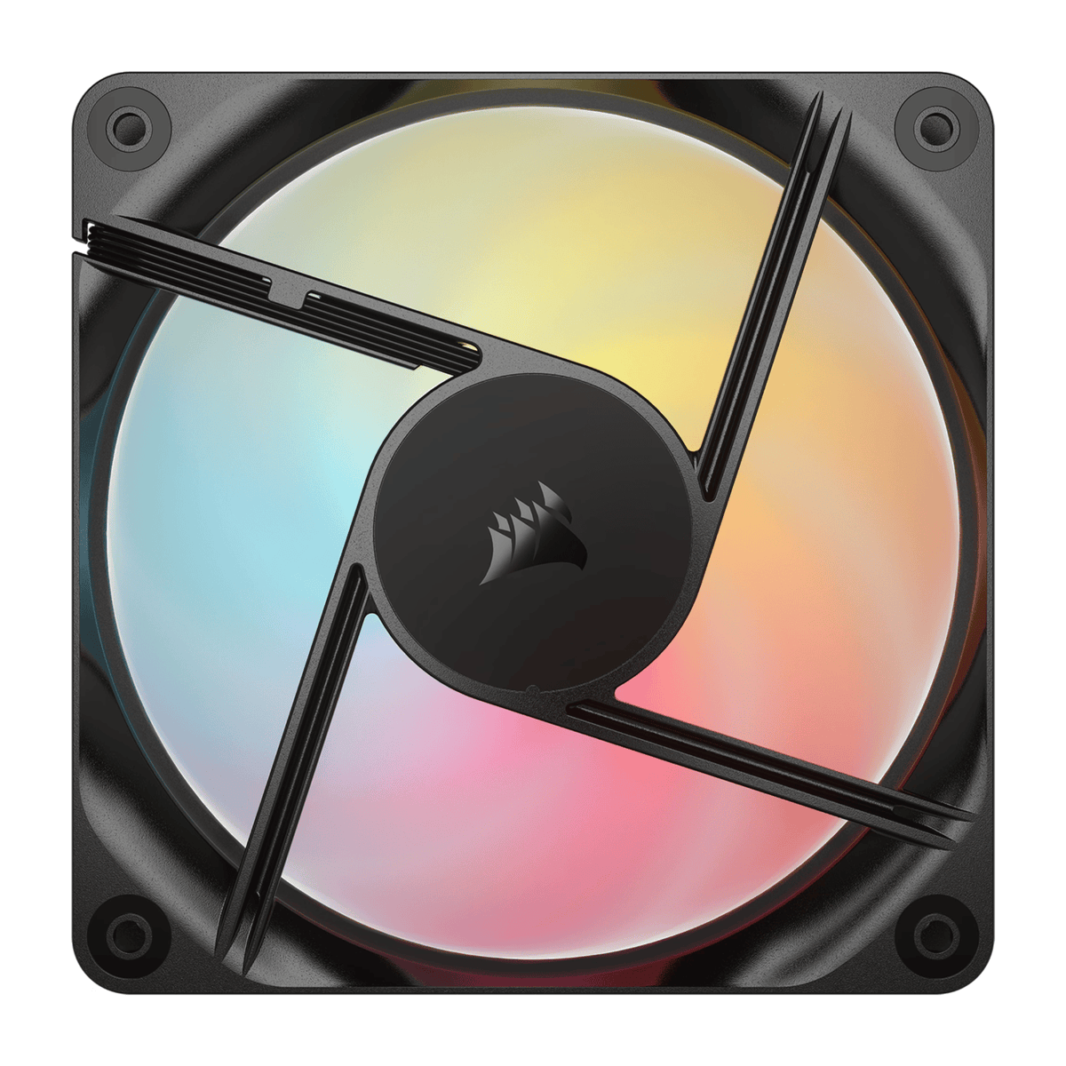 Corsair RS120-R ARGB 120MM PWM Reverse Fans Triple Pack Black image 3