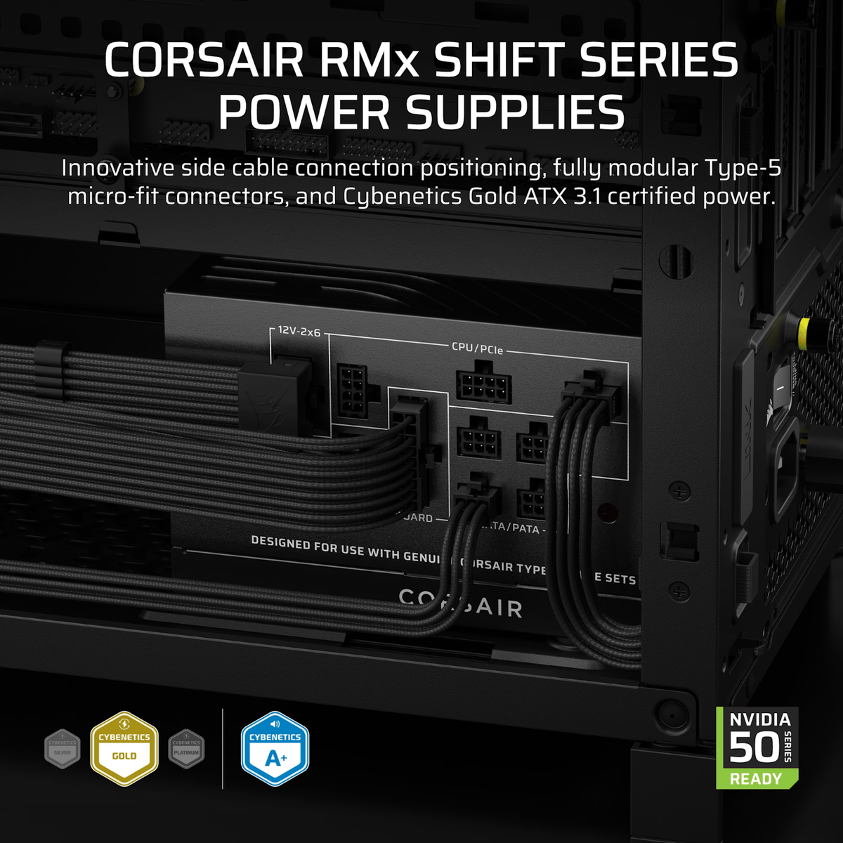 Corsair RM850X Shift 80 Plus Gold Fully Modular ATX Power Supply image 4