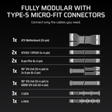 Corsair RM850X Shift 80 Plus Gold Fully Modular ATX Power Supply image 6