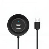 Ugreen 4-IN 1 USB 2.0 Hub (20777) Black image 2