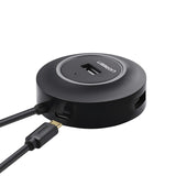 Ugreen 4-IN 1 USB 2.0 Hub (20777) Black image 3