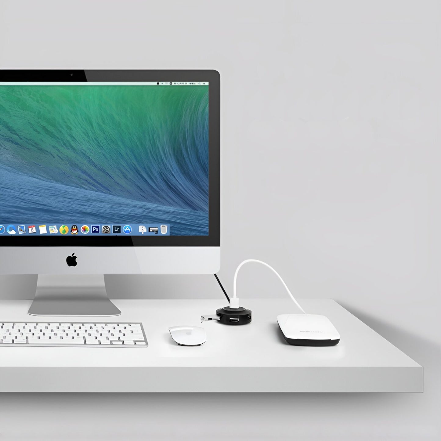 Ugreen 4-IN 1 USB 2.0 Hub (20777) Black image 4