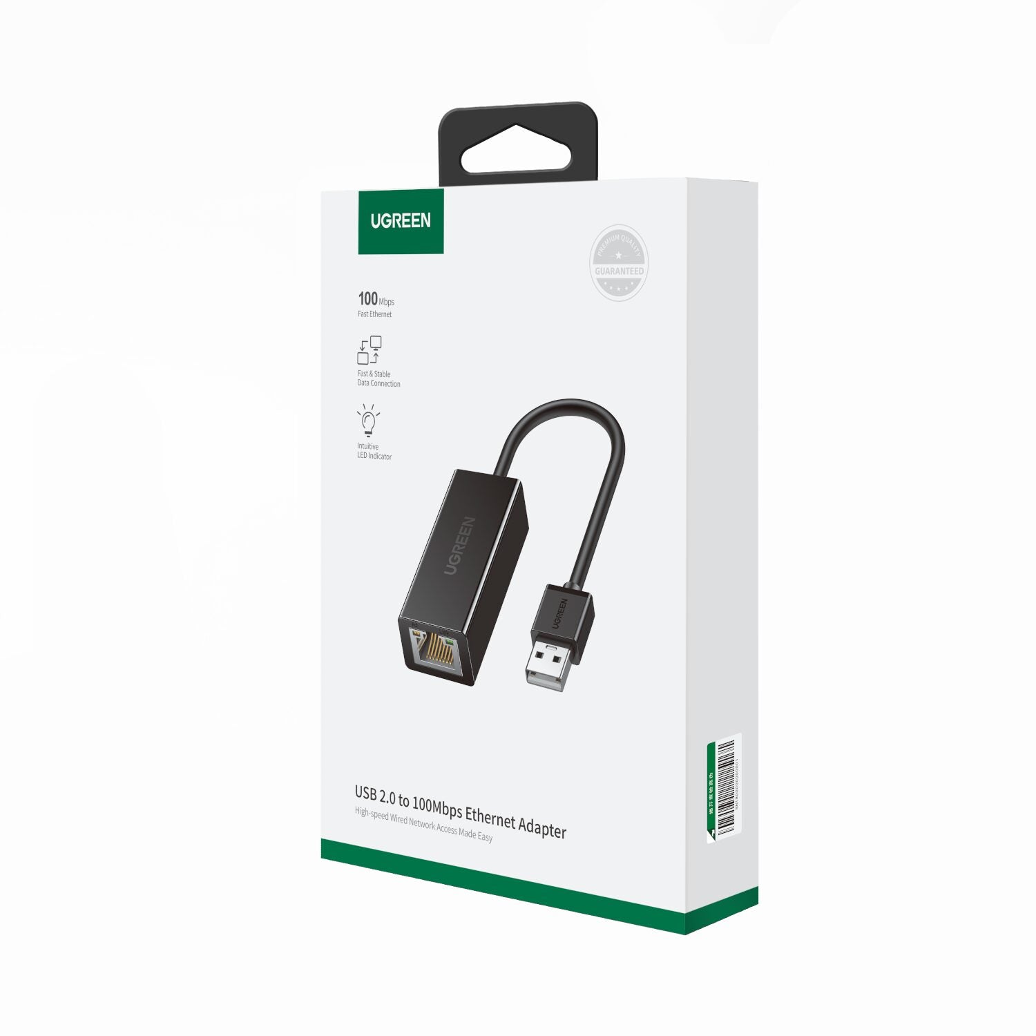 Ugreen CR110 Ethernet Adapter | USB 2.0 To RJ45 Black image 5